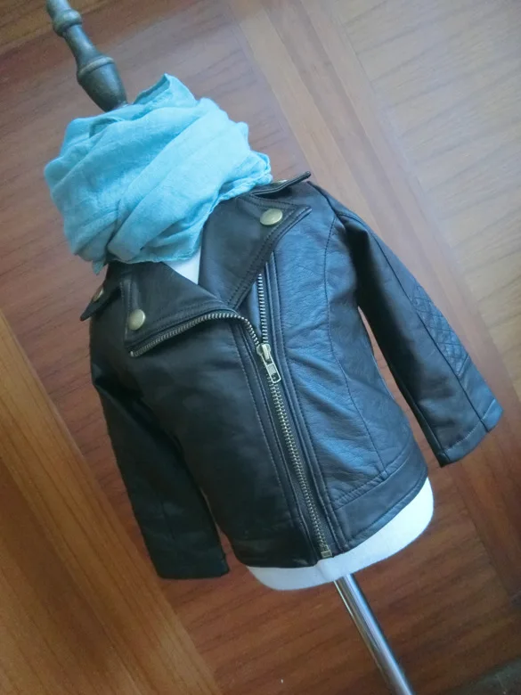Wind PU Leather Leather Coat Baby Boys and Girls Short Children Jacket 32 Wind PU Leather Leather Coat Baby Boys and Girls Short Children Jacket 36