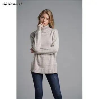 Fashion Pullovers Sweater Ladies Elegant Sweater Women 2019 Autumn Winter Simple Sweaters Solid Long Sleeve Turtleneck Pullovers
Fashion Pullovers Sweater Ladies Elegant Sweater Women 2019 Autumn Winter Simple Sweaters Solid Long Sleeve Turtleneck Pullovers
