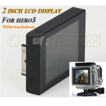 

Go Pro Hero 3 HD 2.0" TFT LCD Display + Waterproof Housing BacPac Back door For Gopro Hero 3 BLACK,SILVER,WIHTE Accessories