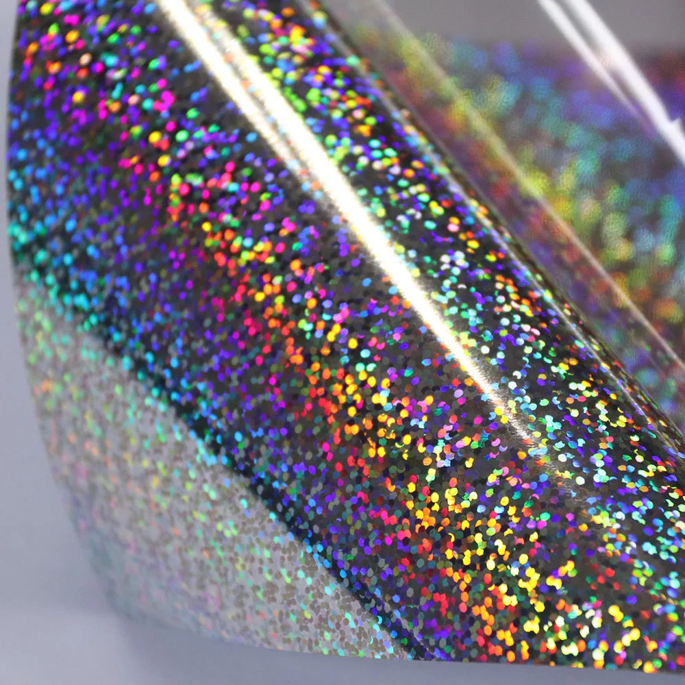 Silver Holographic PU Heat Transfer Vinyl Iron On DIY Fabric T shirt Press Cutter Film 20" x 40"(50cm x 100cm) Fashion
Silver Holographic PU Heat Transfer Vinyl Iron On DIY Fabric T shirt Press Cutter Film 20" x 40"(50cm x 100cm) Fashion