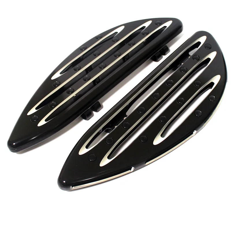 Black Motorcycle CNC Deep Driver Floorboards Footrest For Harley Touring Softail Street Road Glide Fat Boy Heritage FLHT Dyna
Black Motorcycle CNC Deep Driver Floorboards Footrest For Harley Touring Softail Street Road Glide Fat Boy Heritage FLHT Dyna
