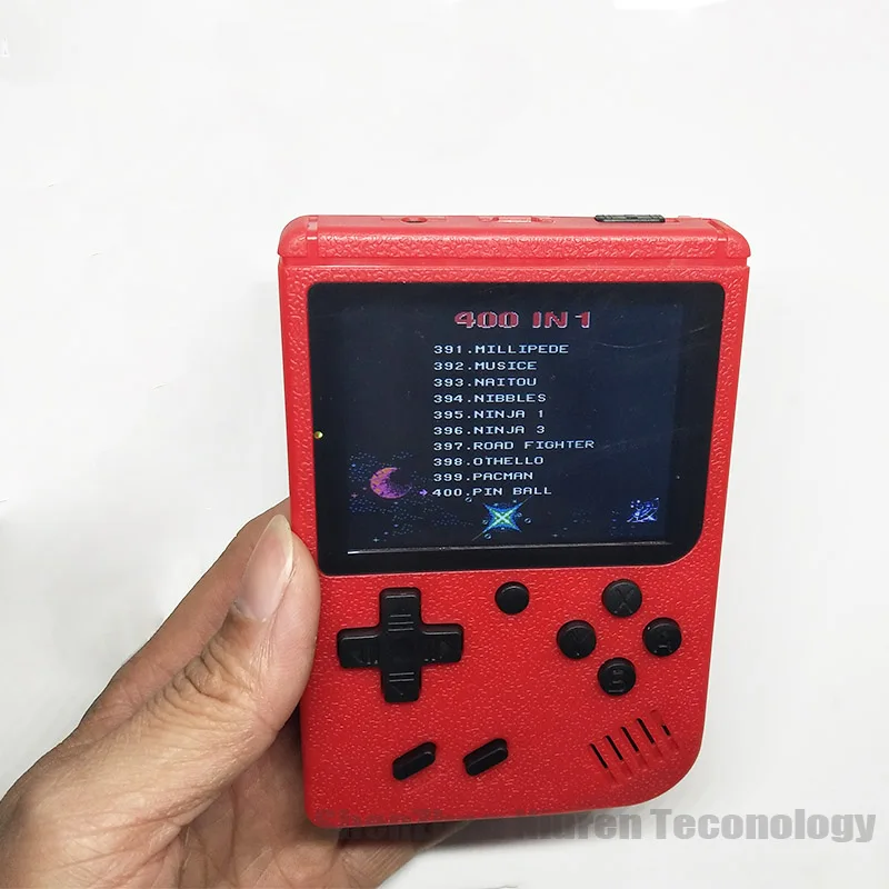 Built-in 400 Games 1000mAh Battery Retro Video Handheld Game Console+Gamepad 2 Players Doubles 3.0 Inch Color LCD Game Player
Built-in 400 Games 1000mAh Battery Retro Video Handheld Game Console+Gamepad 2 Players Doubles 3.0 Inch Color LCD Game Player
