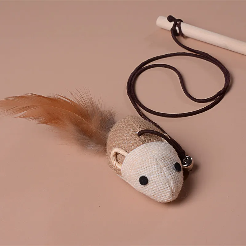 Sale 1 Pc Wooden Lovely New Pole Hemp Mice Mouse Rods Plaything Environmental Pet Tease Cat Toys
Sale 1 Pc Wooden Lovely New Pole Hemp Mice Mouse Rods Plaything Environmental Pet Tease Cat Toys