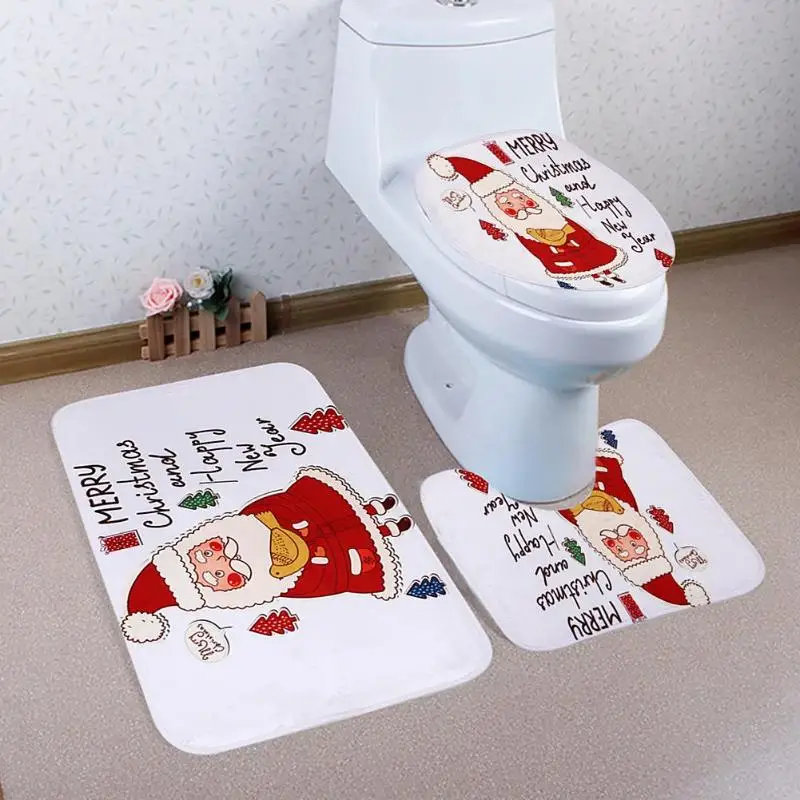 3Pcs/set Christmas Bathroom Bath Mats Anti Slip Pad Water Absorption Toilet Lid Cover Set Christmas Decoration For Home
3Pcs/set Christmas Bathroom Bath Mats Anti Slip Pad Water Absorption Toilet Lid Cover Set Christmas Decoration For Home