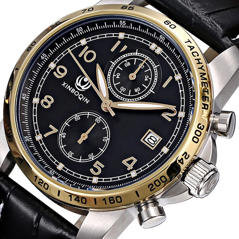 XINBOQIN Men Business Quartz Watches Fashin Waterproof Calendar Wrist Watch Men's Leather Strap Simple Quartz Wristwatches
XINBOQIN Men Business Quartz Watches Fashin Waterproof Calendar Wrist Watch Men's Leather Strap Simple Quartz Wristwatches