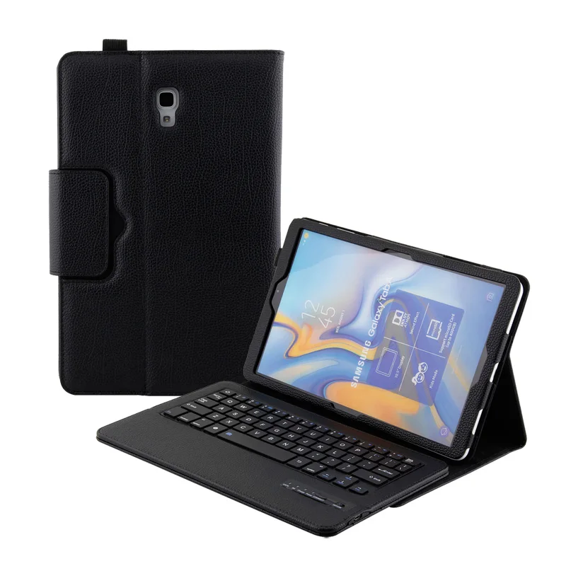 Складная портативная клавиатура Bluetooth с чехлом из ПУ чехол для Samsung Galaxy Tab A 10 5 A2 2018