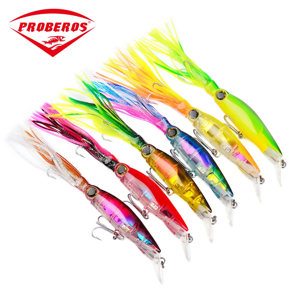 Soft Plastic Squid Octopus Bait Fishing Lure 140mm/44g Artificial Bionic Bait For Ocean Sea Tackle Trolling Wobblers Treble Hook
Soft Plastic Squid Octopus Bait Fishing Lure 140mm/44g Artificial Bionic Bait For Ocean Sea Tackle Trolling Wobblers Treble Hook
