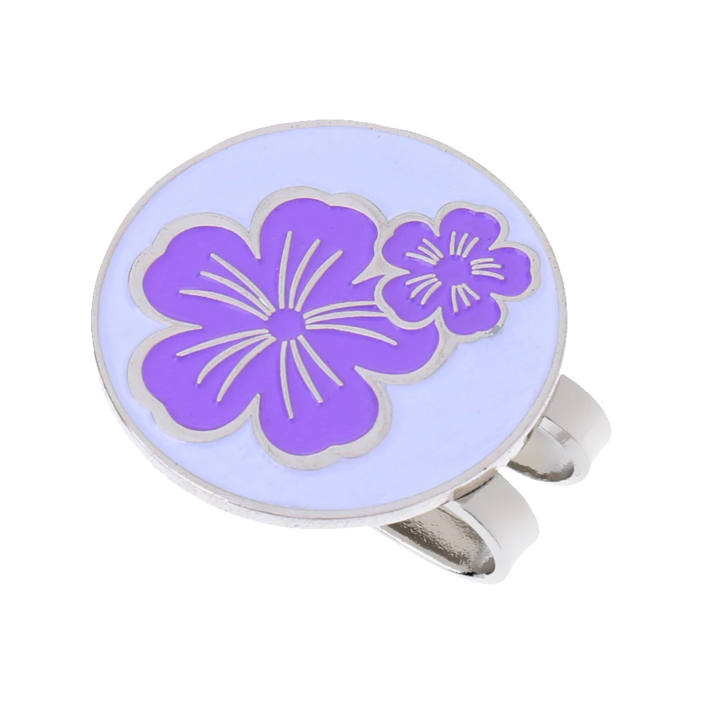 Portable Stylish Flower Golf Hat Clip with Detachable Magnetic Golf Ball Marker Golf Gift for Friends Families Golf Lovers Portable Stylish Flower Golf Hat Clip with Detachable Magnetic Golf Ball Marker Golf Gift for Friends Families Golf Lovers