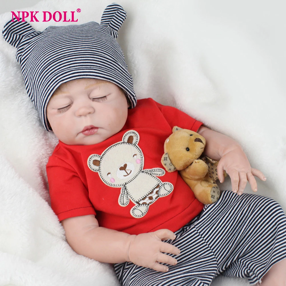 NPKDOLL 55cm Bebe Doll Reborn Full Body Silicone Vinly Boy Dolls Sleeping Dolls Children Toys Gift
NPKDOLL 55cm Bebe Doll Reborn Full Body Silicone Vinly Boy Dolls Sleeping Dolls Children Toys Gift