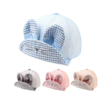 Cute Mesh Baby Hat With Ears Summer Breathable Rabbit Baby Cap Cartoon Plaid Soft Hat For Boys Fashion Baby Girls Clothing 2018
Cute Mesh Baby Hat With Ears Summer Breathable Rabbit Baby Cap Cartoon Plaid Soft Hat For Boys Fashion Baby Girls Clothing 2018