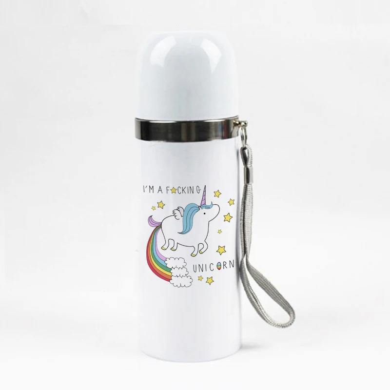 Unicorn design Stainless Steel Vacuum Thermal Cup Coffee Thermos Mug Water Bottle Sports Thermos 350ml
Unicorn design Stainless Steel Vacuum Thermal Cup Coffee Thermos Mug Water Bottle Sports Thermos 350ml