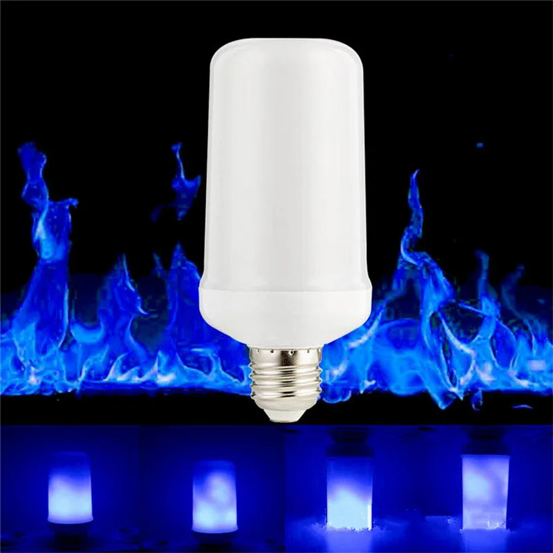 E27 LED Flame Effect Fire Light Bulbs 99LED Creative Lights Blue Flickering Atmosphere Halloween Christmas Decorative Lamp
E27 LED Flame Effect Fire Light Bulbs 99LED Creative Lights Blue Flickering Atmosphere Halloween Christmas Decorative Lamp