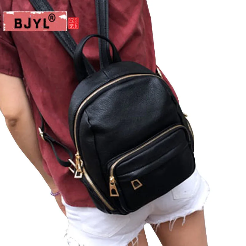BJYL Women Backpacks personality modeling hit color of the small female backpack multi-bag casual Genuine leather shoulder Bags
BJYL Women Backpacks personality modeling hit color of the small female backpack multi-bag casual Genuine leather shoulder Bags
