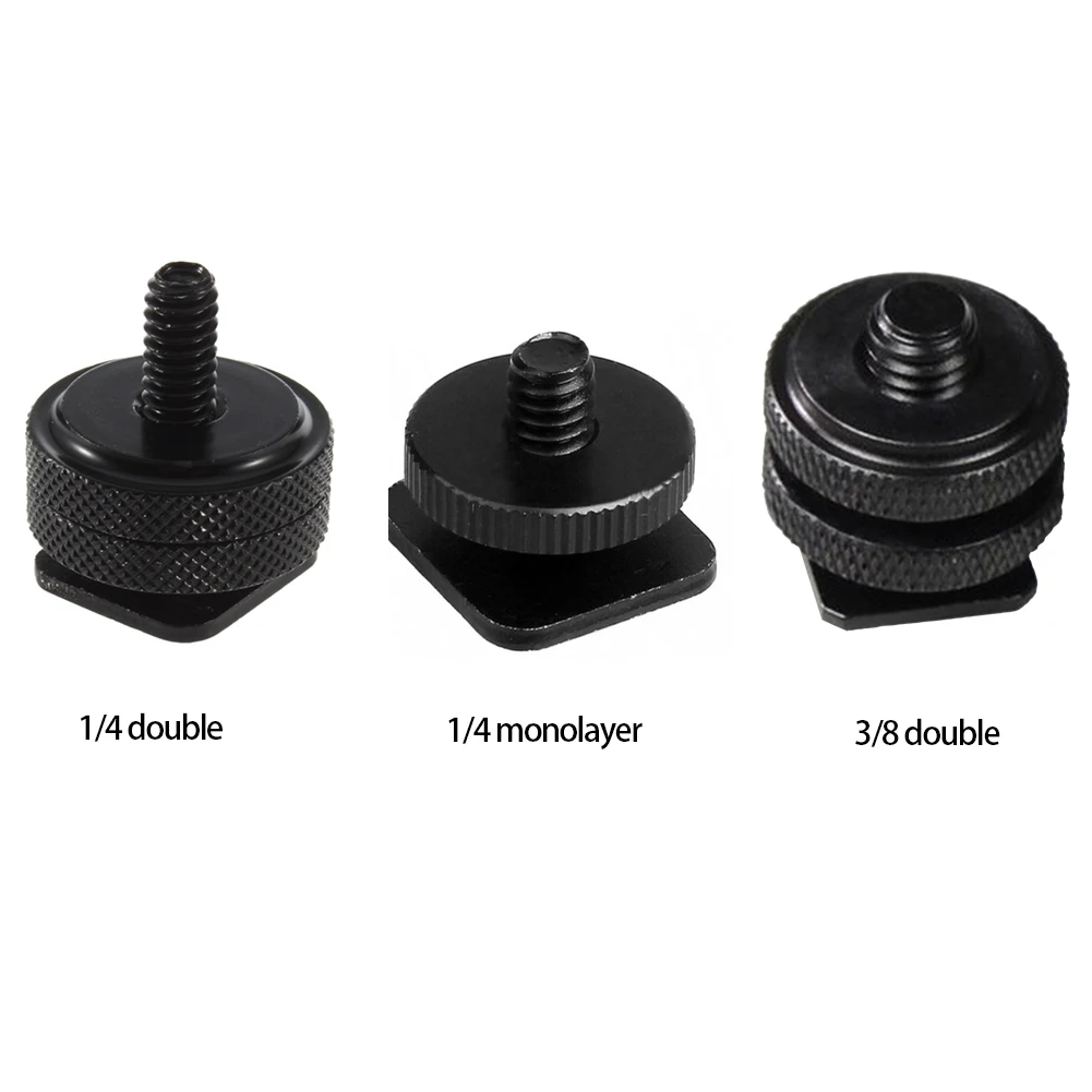 1/4" 3/8 Tripod Screw to Flash Hot Shoe Mount Adapter For DSLR SLR on Hotshoe Studio Accessory Screw
1/4" 3/8 Tripod Screw to Flash Hot Shoe Mount Adapter For DSLR SLR on Hotshoe Studio Accessory Screw