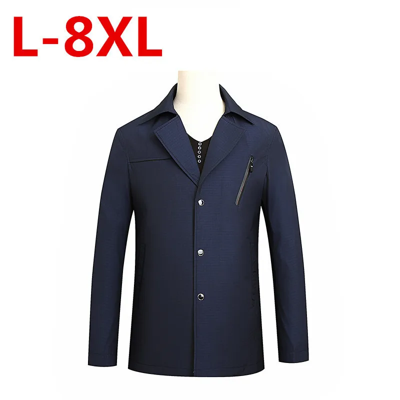 New Arrival autumn Men's Jacket trench coat Solid Fashion Coats Male Casual Men coat Overcoat plus size 8XL 7XL 6XL 5XL 4XL
New Arrival autumn Men's Jacket trench coat Solid Fashion Coats Male Casual Men coat Overcoat plus size 8XL 7XL 6XL 5XL 4XL