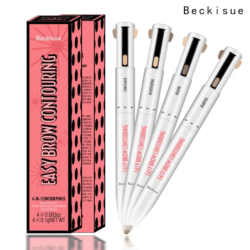 Beckisue brand 4 in 1 eyebrow pencil 4 colors eyebrow pen set brow contour pro pigment long lasting waterproof
Beckisue brand 4 in 1 eyebrow pencil 4 colors eyebrow pen set brow contour pro pigment long lasting waterproof