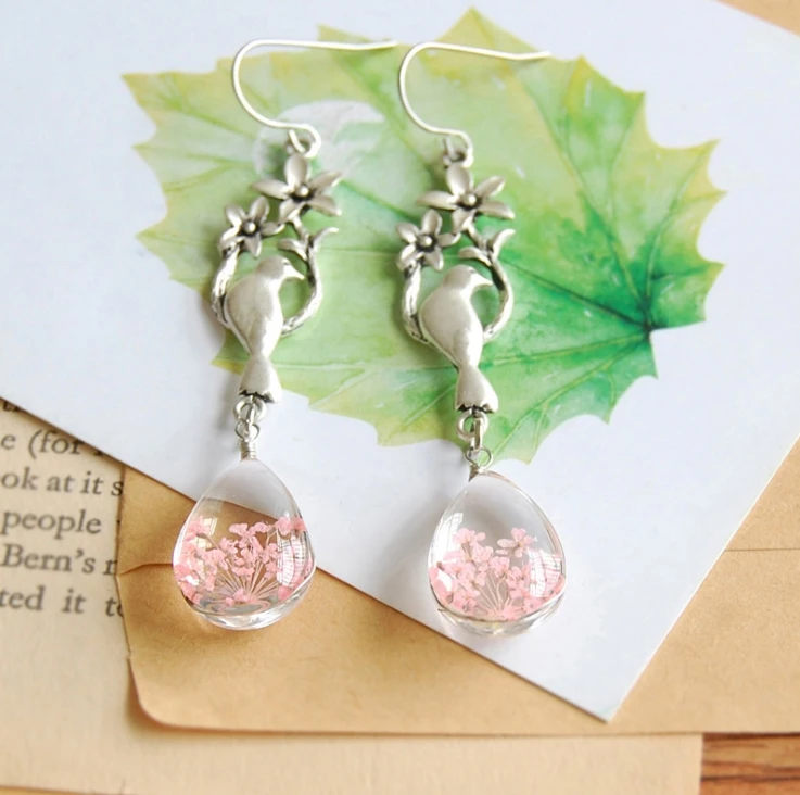 FOMALHAUT Bohemia Natural dried flower bird Drop Earrings For Women Jewelry XX-193
FOMALHAUT Bohemia Natural dried flower bird Drop Earrings For Women Jewelry XX-193