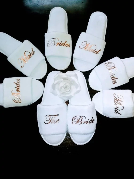 personalised roles gold wedding bridesmaid bride spa soft slippers hen night Bachelorette party favors gifts
personalised roles gold wedding bridesmaid bride spa soft slippers hen night Bachelorette party favors gifts