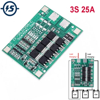 18650 Charger Charging Protection Module 25A 3S Polymer Lithium Battery 3 Serial 12V 3.7 Lipo Li-ion PCB BMS Protection Board
18650 Charger Charging Protection Module 25A 3S Polymer Lithium Battery 3 Serial 12V 3.7 Lipo Li-ion PCB BMS Protection Board