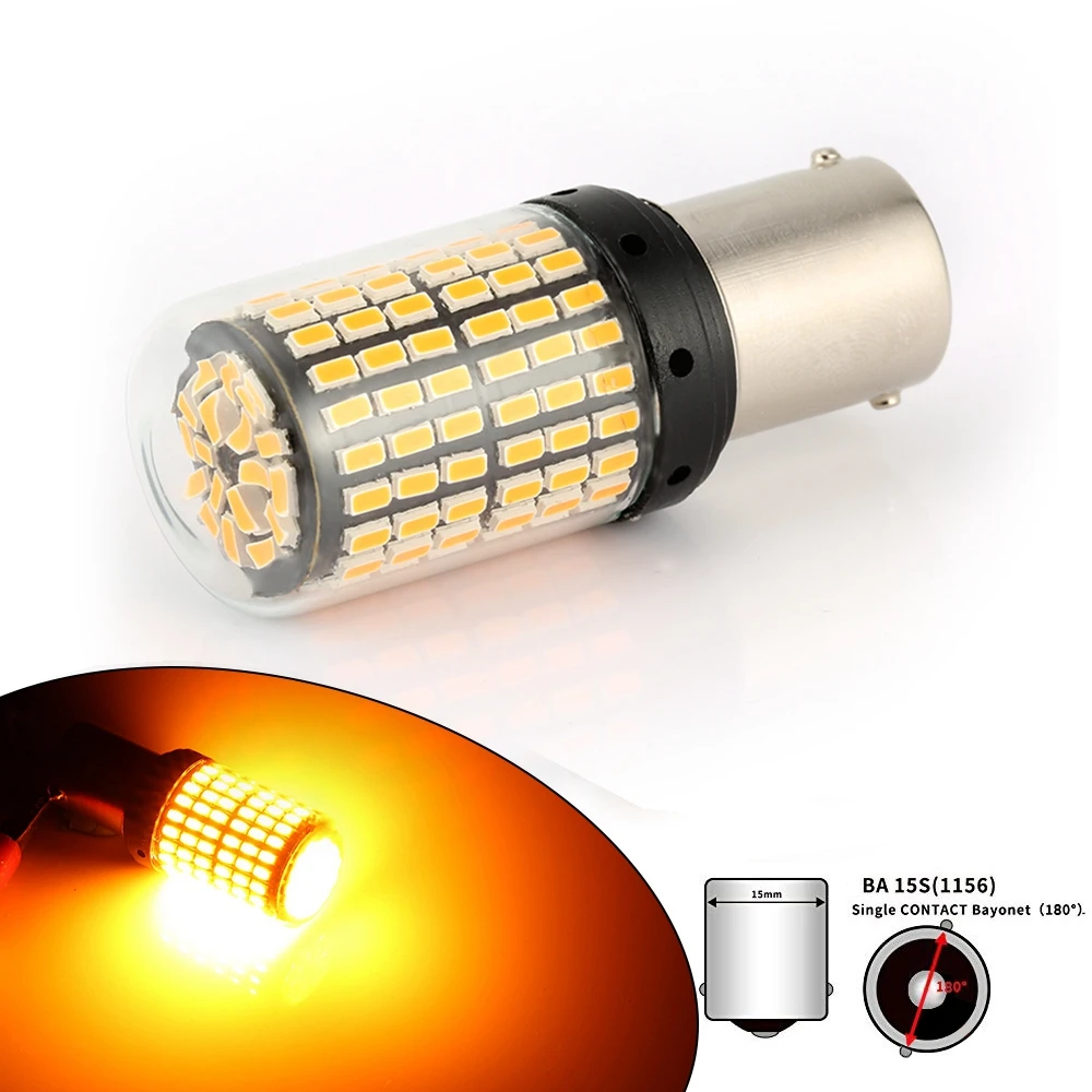 1 Piece Turn Signal Light T20 LED 1156 BA15S 3014 144smd Clearance Lights 7440 W21W W21/5W LED Lamp Bulbs CanBus Error Free
1 Piece Turn Signal Light T20 LED 1156 BA15S 3014 144smd Clearance Lights 7440 W21W W21/5W LED Lamp Bulbs CanBus Error Free