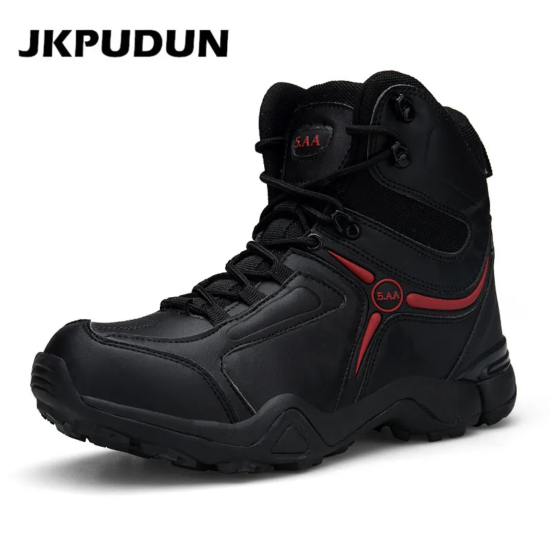 JKPUDUN Tactical Military Combat Boots Men Genuine Leather Army Hunting Trekking Camping Mountaineering Winter Work Shoes Bot
JKPUDUN Tactical Military Combat Boots Men Genuine Leather Army Hunting Trekking Camping Mountaineering Winter Work Shoes Bot