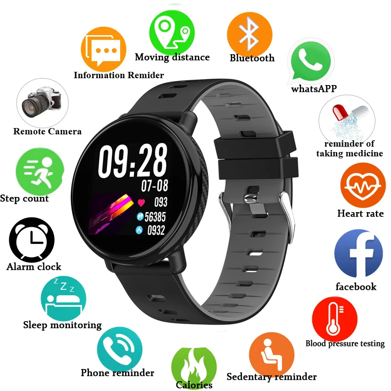 RGTOPONE digital smart watch men IP68 waterproof 2019 new multiple sports mode smartwatch bluetooth heart rate fitness tracker 
RGTOPONE digital smart watch men IP68 waterproof 2019 new multiple sports mode smartwatch bluetooth heart rate fitness tracker