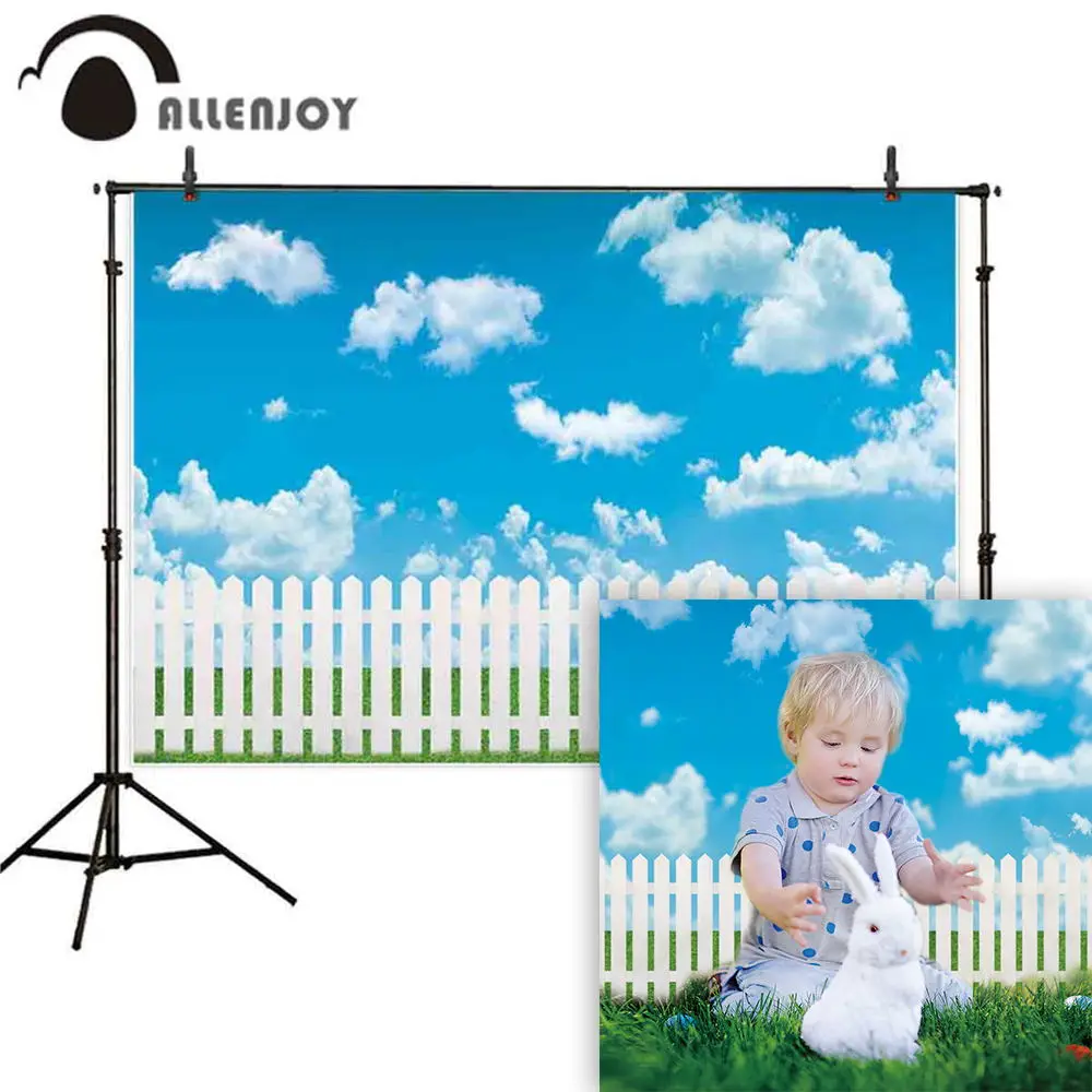 Allenjoy photography background Spring sky white fence meadow easter backdrop photo studio child shoot prop photocall photophone
Allenjoy photography background Spring sky white fence meadow easter backdrop photo studio child shoot prop photocall photophone