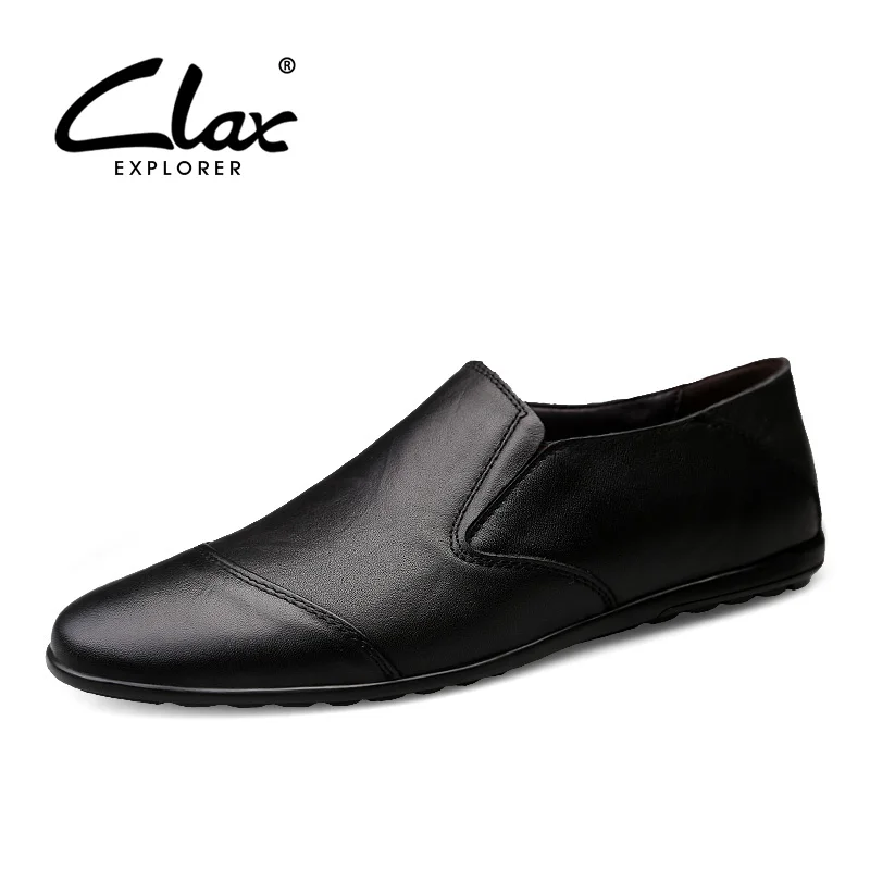 CLAX Mens Leather Shoes Slip on Mans Loafers Genuine Leather Casual Shoe Male Moccasins Soft Boat Shoe
CLAX Mens Leather Shoes Slip on Mans Loafers Genuine Leather Casual Shoe Male Moccasins Soft Boat Shoe