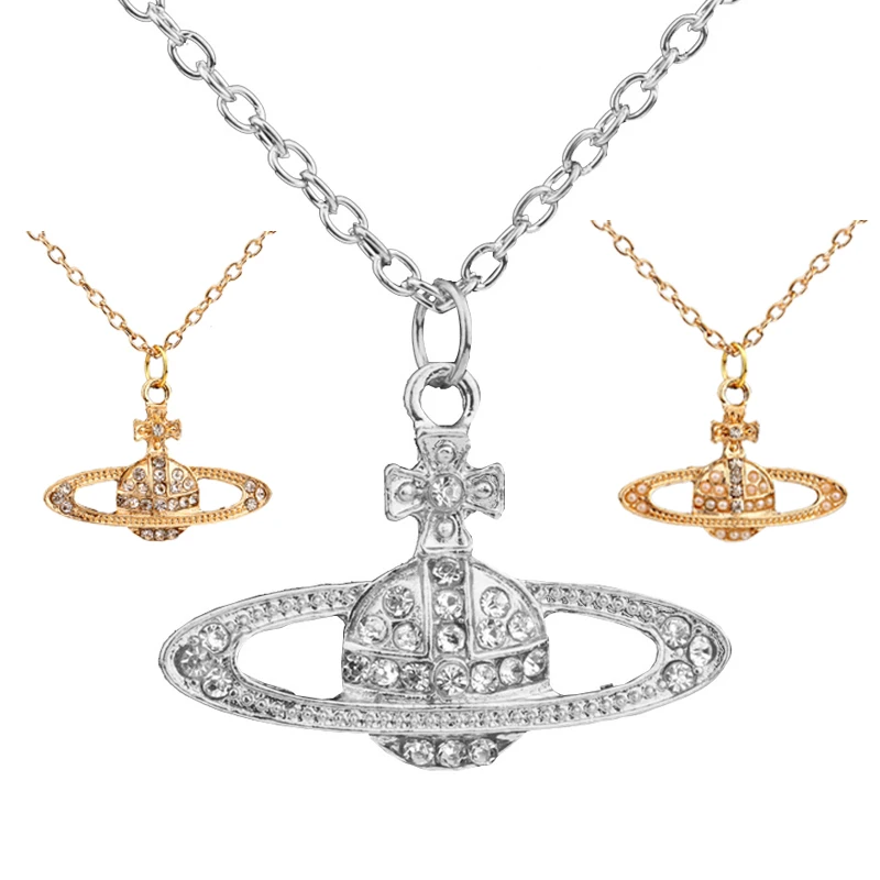 XIAOJINGLING Silver Plated Cool Crystal Saturn Chain Necklace For Women Shining Star Planet Pendant Long Chain Necklace Jewelry
XIAOJINGLING Silver Plated Cool Crystal Saturn Chain Necklace For Women Shining Star Planet Pendant Long Chain Necklace Jewelry