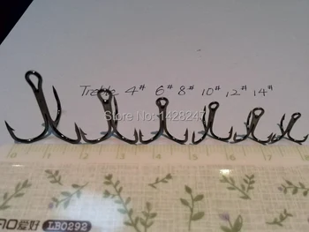 Treble Fishing Hooks mix 4#6#8#10#12#14# each 100pcs High Quality Altogether600pcs
Treble Fishing Hooks mix 4#6#8#10#12#14# each 100pcs High Quality Altogether600pcs