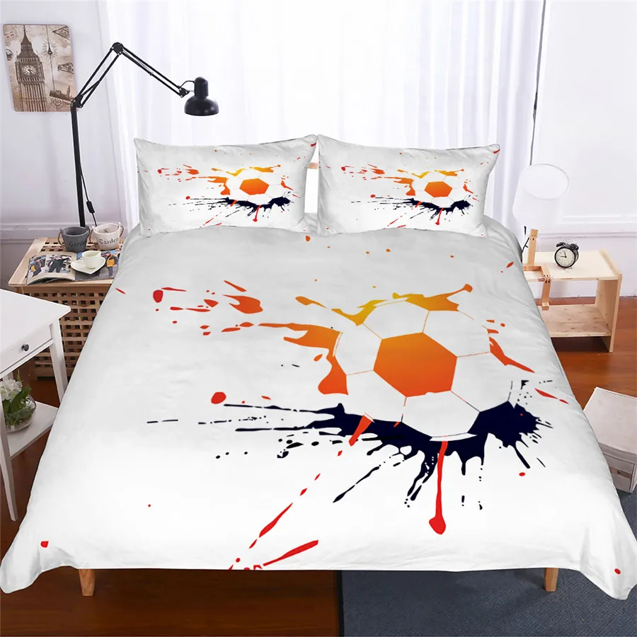 Bedding Set 3D Printed Duvet Cover Bed Set Football Home Textiles for Adults Lifelike Bedclothes with Pillowcase #ZQ03
Bedding Set 3D Printed Duvet Cover Bed Set Football Home Textiles for Adults Lifelike Bedclothes with Pillowcase #ZQ03
