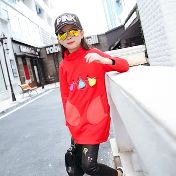 Children's Wear Autumn Winter Girls Child Warm Turtle Neck T-shirt Thicken Velvet Kids Clothing Cotton Pink Red Black
Children's Wear Autumn Winter Girls Child Warm Turtle Neck T-shirt Thicken Velvet Kids Clothing Cotton Pink Red Black