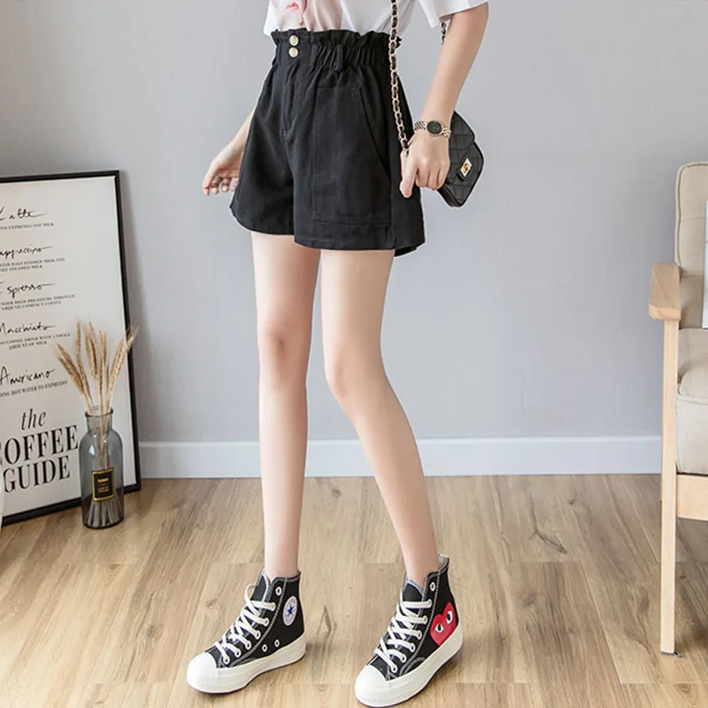 2019 summer England style denim shorts fashion women ladies high waist jeans shorts pockets buttons harajuku wide leg shorts
2019 summer England style denim shorts fashion women ladies high waist jeans shorts pockets buttons harajuku wide leg shorts