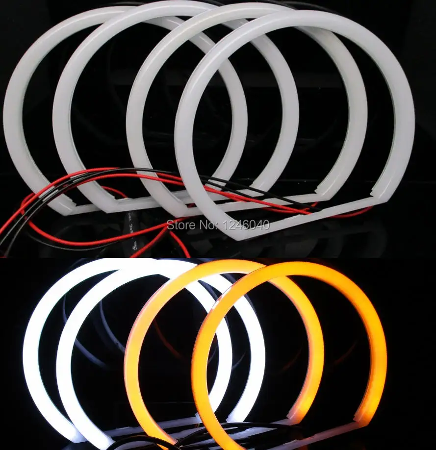 4*131mm cotton LED Angel eyes halo ring kit for Lada Vaz BA3 2106 White blue amber Red Green 5Colors high brightness
4*131mm cotton LED Angel eyes halo ring kit for Lada Vaz BA3 2106 White blue amber Red Green 5Colors high brightness