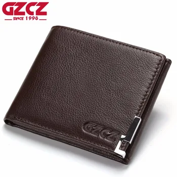 GZCZ Genuine Cow Leather Men Wallet Fashion Coin Pocket Luxury Brand Trifold Design Men Purse High Quality Male Card ID Holder
GZCZ Genuine Cow Leather Men Wallet Fashion Coin Pocket Luxury Brand Trifold Design Men Purse High Quality Male Card ID Holder