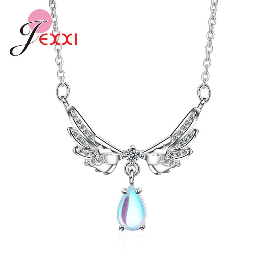 JEXXI Romantic Young Girls Wings Pendant Necklace Jewelry 925 Silver Fashion Chain For Women Best Birthday Gift Free Shipping
JEXXI Romantic Young Girls Wings Pendant Necklace Jewelry 925 Silver Fashion Chain For Women Best Birthday Gift Free Shipping