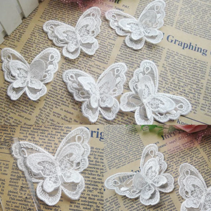 Lace Applique 100PCS Embroidered patchwork butterfly appliqued needlework sewing Cloth paste Clothing accessories LAVO343
Lace Applique 100PCS Embroidered patchwork butterfly appliqued needlework sewing Cloth paste Clothing accessories LAVO343