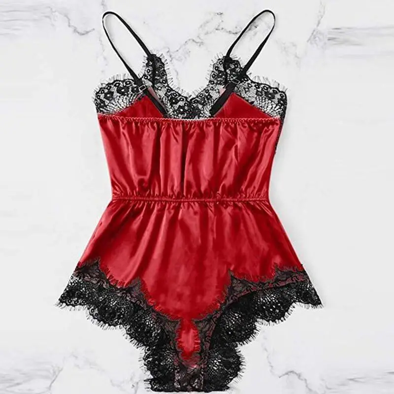 Sexy Ever Store Nightwear Women Sexy Underwear Deep V Collar Eyelash Lace Hollowed Babydoll Bodysuit Lingerie
Sexy Ever Store Nightwear Women Sexy Underwear Deep V Collar Eyelash Lace Hollowed Babydoll Bodysuit Lingerie