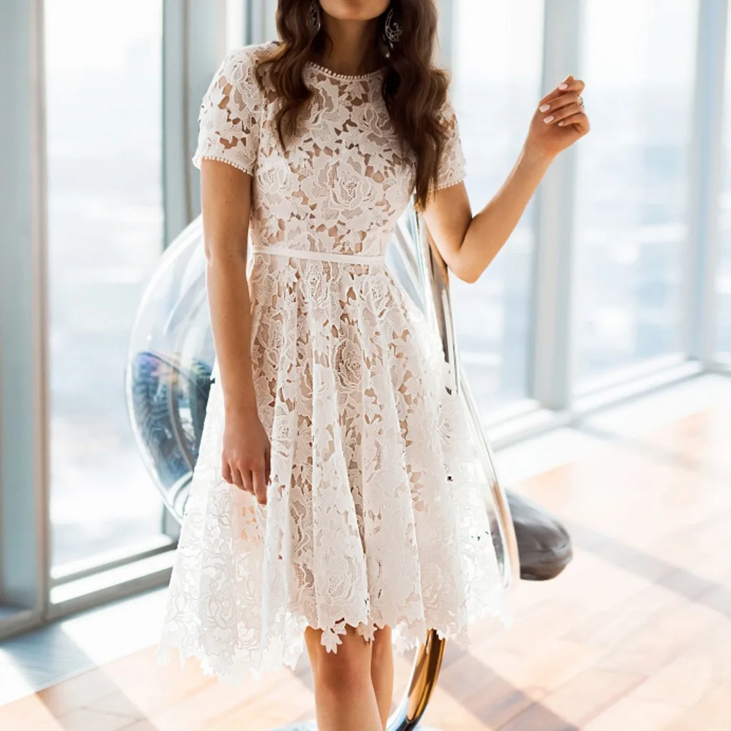 JAYCOSIN Women Lace Embroidery Sexy Dress Sleeve Causal White Midi Dresses Hollow Out Irregular Hem Formal Dress Vestidos 720W
JAYCOSIN Women Lace Embroidery Sexy Dress Sleeve Causal White Midi Dresses Hollow Out Irregular Hem Formal Dress Vestidos 720W