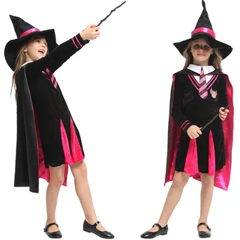 Halloween Party Children Kids Cosplay Witch Costume For Girls Halloween Costume Party Witch Dress With purim costume
Halloween Party Children Kids Cosplay Witch Costume For Girls Halloween Costume Party Witch Dress With purim costume