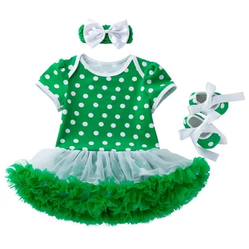 3pcs Baby Girl Clothes Set Newborn Girls St. Patrick's Day Outfits Set Short Sleeve Romper+Shoes With Headband Festival Clothing
3pcs Baby Girl Clothes Set Newborn Girls St. Patrick's Day Outfits Set Short Sleeve Romper+Shoes With Headband Festival Clothing