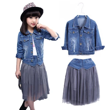 Children Clothing Sets Spring Cotton Girls Clothing Sets Fashion High Quality Denim Coat & Skirts 2Pcs Kids Clothing For Girls
Children Clothing Sets Spring Cotton Girls Clothing Sets Fashion High Quality Denim Coat & Skirts 2Pcs Kids Clothing For Girls