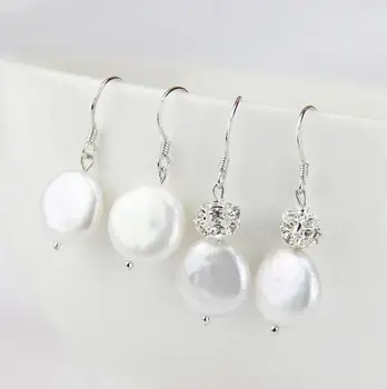 Coin Pearl Jewellery,Flat Coin AA 12-13MM White Freshwater Pearl S925 Silvers Dangle Earrings,Wedding Bridesmaid Woman Gift
Coin Pearl Jewellery,Flat Coin AA 12-13MM White Freshwater Pearl S925 Silvers Dangle Earrings,Wedding Bridesmaid Woman Gift
