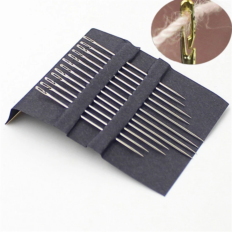 A04 Assorted 12pcs Self Threading Needles Hand Sewing Needles Home Household Tools
A04 Assorted 12pcs Self Threading Needles Hand Sewing Needles Home Household Tools