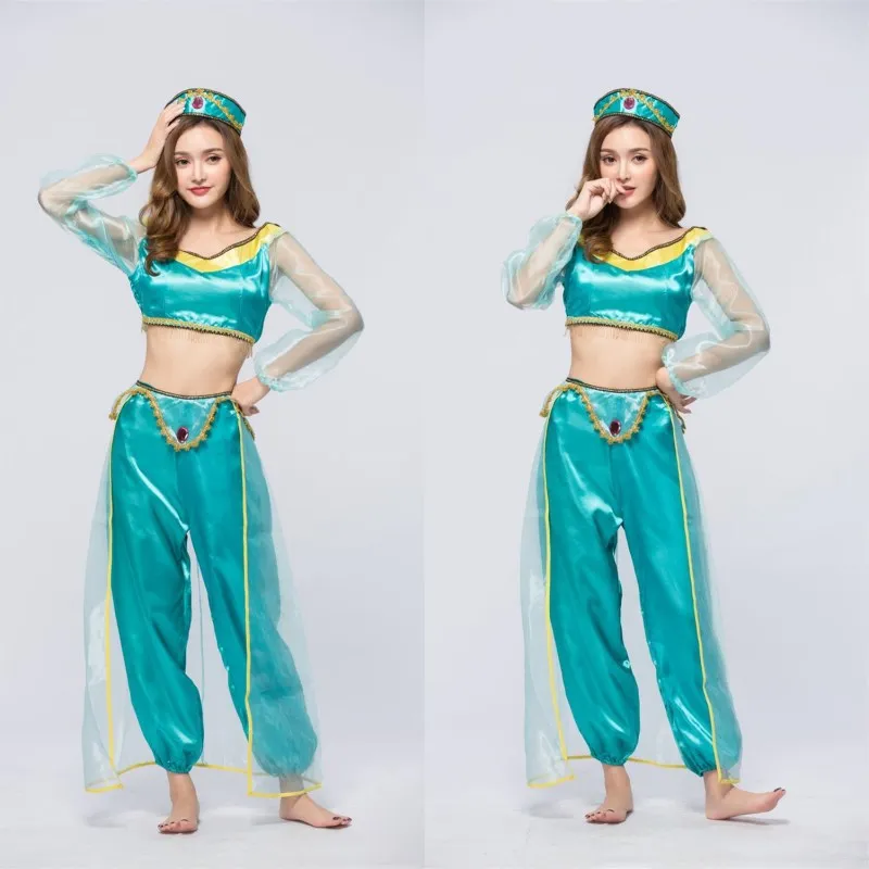 Aladdin Jasmine Princess Cosplay Women Girl Fancy Dress Up Party Costume Sets Halloween Cosplay costumes
Aladdin Jasmine Princess Cosplay Women Girl Fancy Dress Up Party Costume Sets Halloween Cosplay costumes