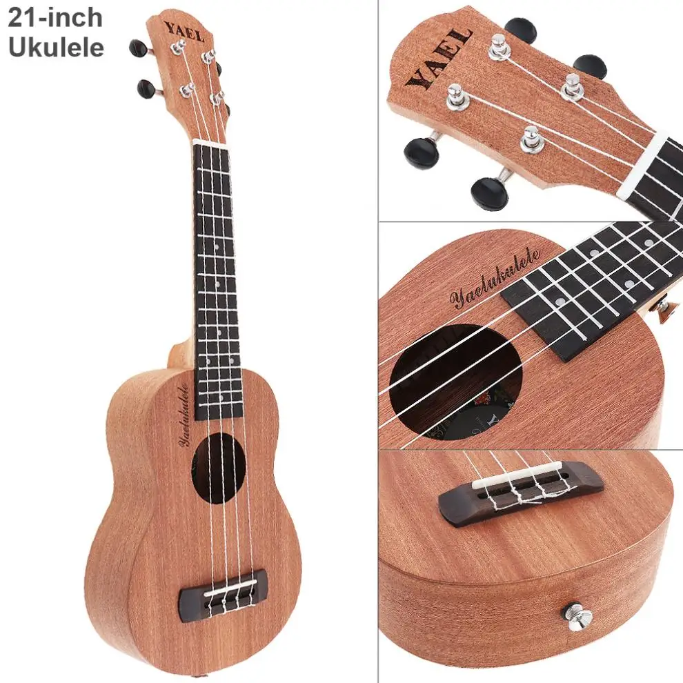 21 Inch Soprano Ukulele Sapele Wood 15 Fret Ukelele 4 Strings Hawaii Guitar String Musical Instrument for Beginner
21 Inch Soprano Ukulele Sapele Wood 15 Fret Ukelele 4 Strings Hawaii Guitar String Musical Instrument for Beginner
