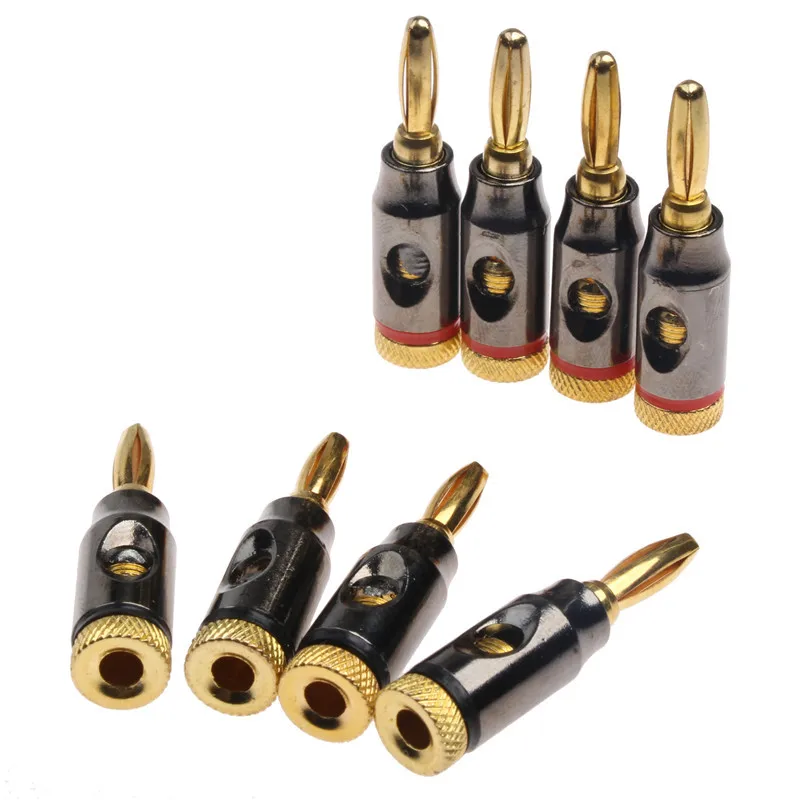 8pcs Red&Black 24k Gold Plated Speaker Banana Plugs For Audio & Video Amplifier Alloy Audio Jack Cable Wire Pin Connectors 
8pcs Red&Black 24k Gold Plated Speaker Banana Plugs For Audio & Video Amplifier Alloy Audio Jack Cable Wire Pin Connectors
