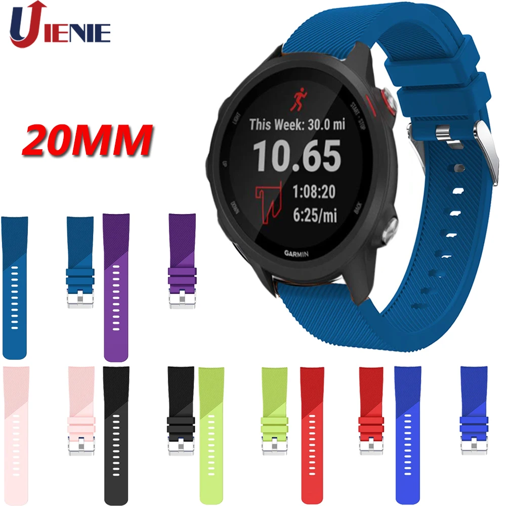 20mm Silicone Band Strap for Garmin Forerunner 245 245M 645 Vivoactive 3 Watchband Samsung Galaxy Watch Active 2 /42mm Gear S2
20mm Silicone Band Strap for Garmin Forerunner 245 245M 645 Vivoactive 3 Watchband Samsung Galaxy Watch Active 2 /42mm Gear S2