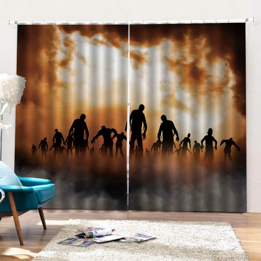 Horror zombie Curtain Bedroom Modern Home Window Blackout Curtain For Living Room Customize 3D Curtains Bedroom
Horror zombie Curtain Bedroom Modern Home Window Blackout Curtain For Living Room Customize 3D Curtains Bedroom
