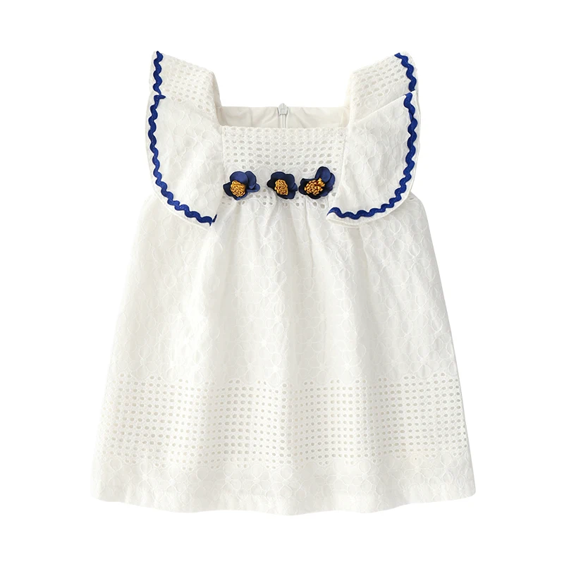 2019 Summer New Baby Girl's Elegant White high-grade hollowed out Vest Dress, Age For 9M-3T, Full Cotton Lotus Leaf Sleeve Dress
2019 Summer New Baby Girl's Elegant White high-grade hollowed out Vest Dress, Age For 9M-3T, Full Cotton Lotus Leaf Sleeve Dress